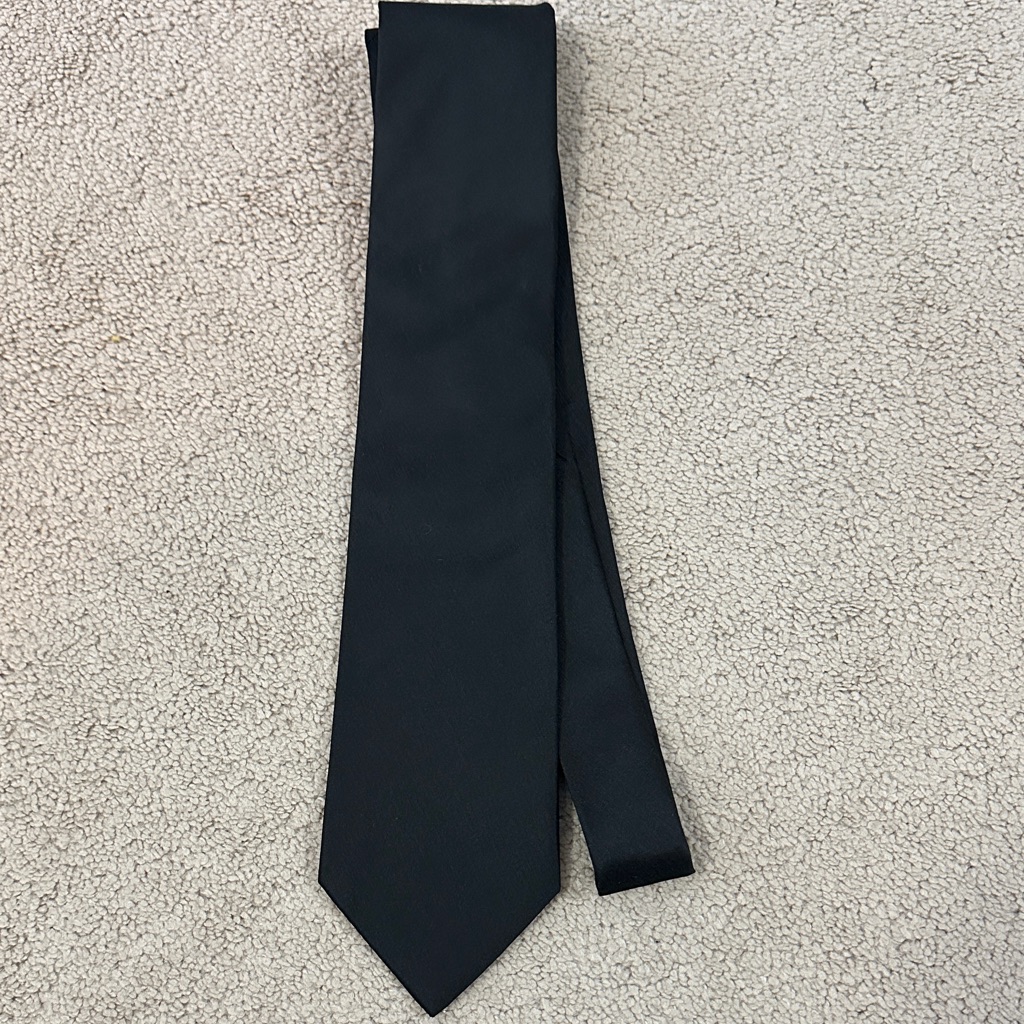 Nwt J Ferrar Classic Black Necktie